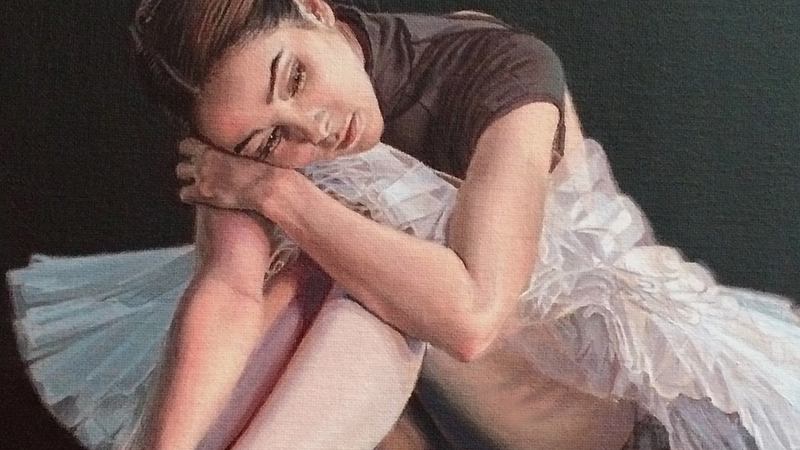 Ballerina in Studio by Vlasta Smola